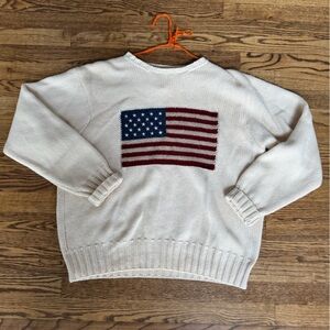 Ralph Lauren Polo Vintage Sweater, American Flag